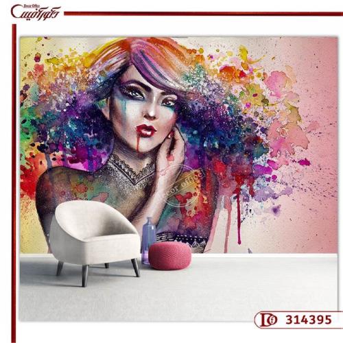 پوستر دیواری چهره سه بعدی نقاشی 314395